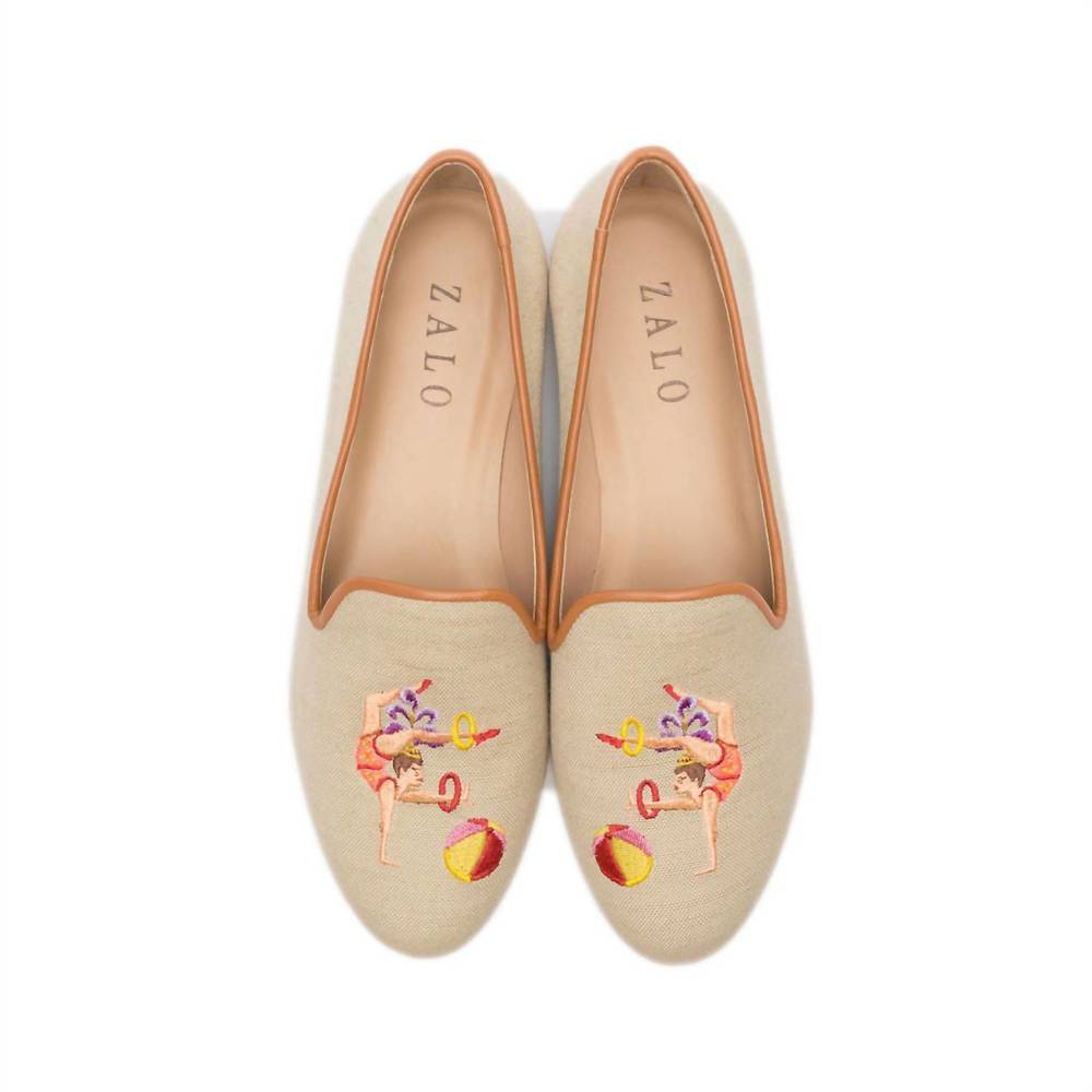 NEW HOUSE OF ZALO acrobat slipper in natural